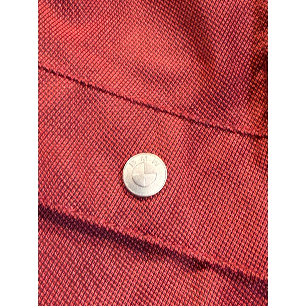 Rare BMW Red Jacket Coat Full Zip Mens Size Large Outlast Technology - Picture 3 of 9